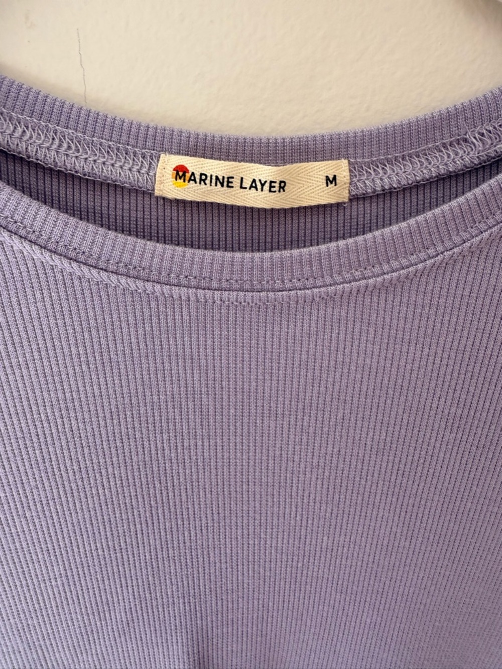 NWOT Marine Layer Lexi Rib Twist Front Top - Picture 2 of 3